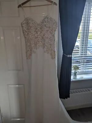 Mori Lee Madeline Gardner Size 10 Wedding Dress  • £70