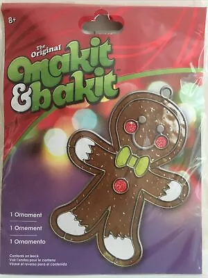 Makit And Bakit Christmas Gingerbread Ornament Stained Glass New • $14