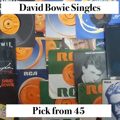 £2.95 • Buy DAVID BOWIE 45rpm SINGLES - Pick From 50 Records (Original 70s, 80s & 90s Vinyl)