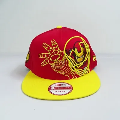 New Era Iron Man 9fifty Snapback Hat Invincible Adjustable Marvel Avengers Red • $24.95