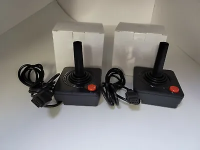 (two ) New Joystick Controllers For Commodore 64 Red Button Original Style #11a • $34.95