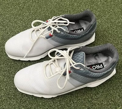 FootJoy Pro SL Sport Spikeless Golf Men's Shoe - White/Orange 53854 Size 10.5 • $41.99