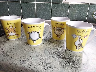 Set Of 4 Margaret Sherry Funny Cat Mugs • £17.99