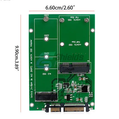 MSATA SSD To SATA M.2 B / B+M KEY NGFF & 2.5  III Board Adapter Converter Card • $6.70