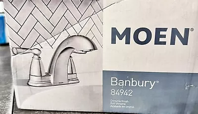 Moen Banbury Centerset Bathroom Sink Faucet - Chrome (84942) • $42.99