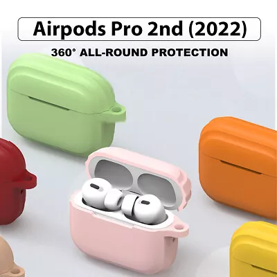 $6.99 • Buy New Airpods Pro 2nd (2022) Generation Case Apple Soft Silicone Protective Cover