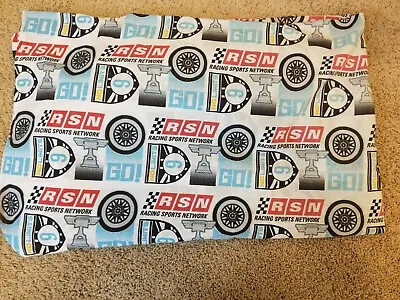 Disney CARS Racing Sports Network RSN Fitted Sheet Size TWIN • $9.30