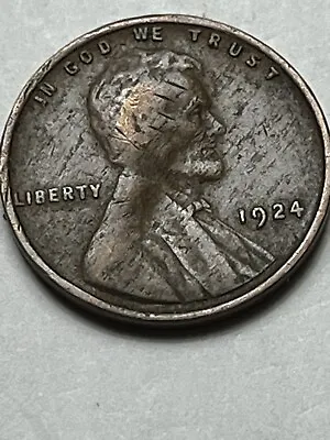 $74.99 • Buy 1924 P  1c Wheat Cent Obverse Brockage Error Coin Lot U825