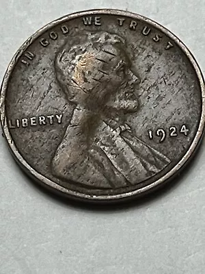 $74.99 • Buy 1924 P  1c Wheat Cent Obverse Brockage Error Coin Lot U825