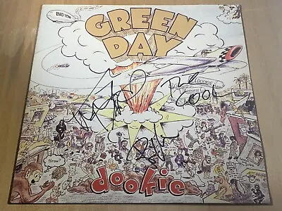 Green Day Signed Dookie Vinyl Lp X3 Billie Joe Armstrong Tre Cool Dirnt Proof • $2999.99