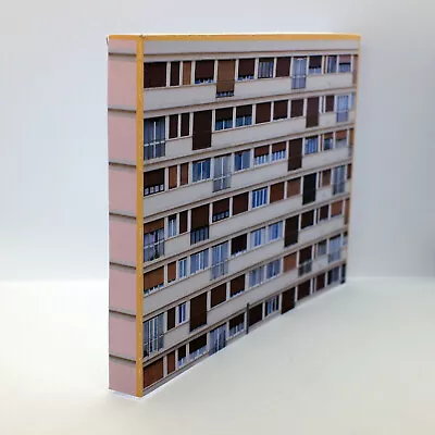 Card N Gauge Low Relief Building & Apartments 1/148 Scale Model Railway R5 • £5.35