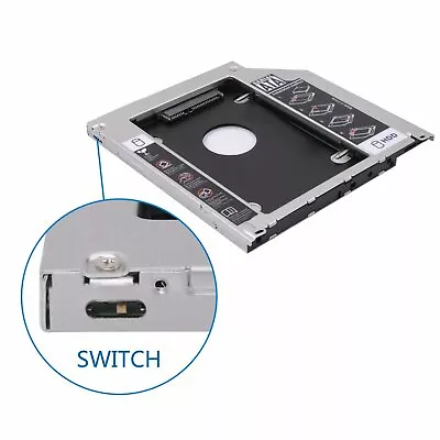9.5mm 2nd HDD Caddy SATA 2.5  SSD HDD Tray For Apple Macbook Pro Air 13  15   • $8.89