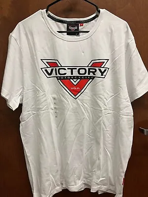 New Victory American Motorcycle Logo Men's Cotton T-Shirt Size S-3XL Buy 3 Get 1 • $22.49