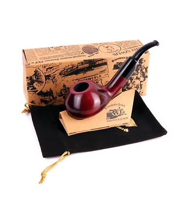 Mr Brog Handmade NEW Tobacco Pipe No. 48 Chochla Cherry Pear Wood Fajka • $23