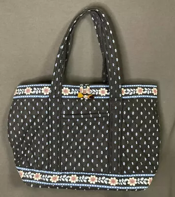 Vera Bradley Metropolitan Floral Quilted Clasp Purse Tote Shoulder Bag EPOC • $24.99