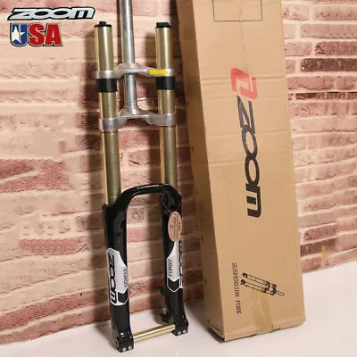 ZOOM 26/27.5/29  E-MTB Bike Downhill Suspension Fork 110*20mm Lockout Disc Brake • $158.22