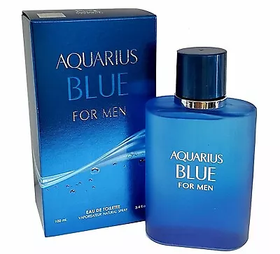 $13.95 • Buy Aquarius Blue Eau De Toilette 3.4 Oz EDT Men's Cologne, Impression