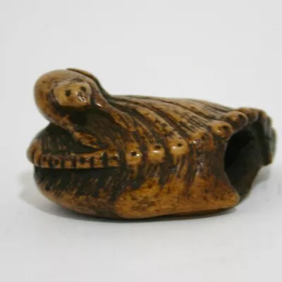 Edo Period Abalone And Mouse Design Old Netsuke Sagemono Inro • £295.57