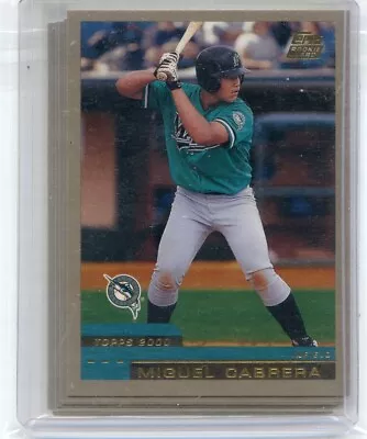 2000 TOPPS TRADED MIGUEL CABRERA ROOKIE RC CARD #T40 MINT Future HOF BIN: Smiles • $85