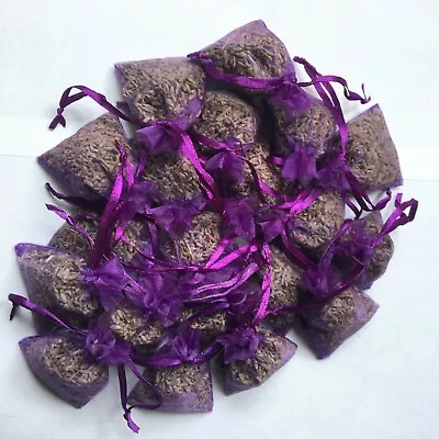 20 Dried Lavender Bags Favours Calming Scent Sleep Aid Moth Repellent. • £5.75