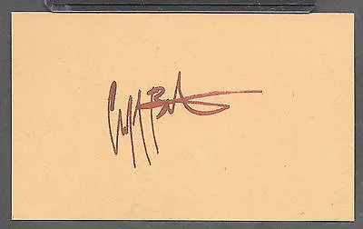 Cliff Burton Metallica Autograph Reprint Appears Authentic On 3x5 Card  • $5