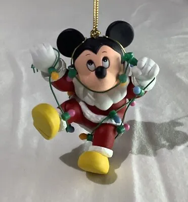 Mickey Mouse W Lights Xmas Ornament - Disney Xmas Christmas Ornament New Grolier • $12