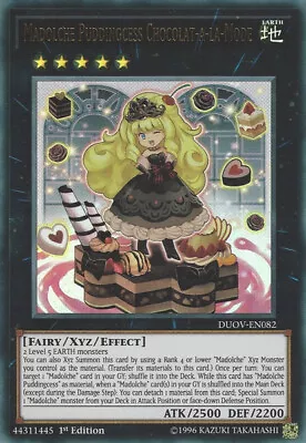 Yugioh! LP Madolche Puddingcess Chocolat-a-la-Mode - DUOV-EN082 - Ultra Rare - 1 • $2.49