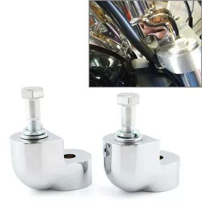 For Honda VTX1300C 04-07 Handlebar Riser Bar Clamp Bars Kit Motorcycle Chrome • $104.78