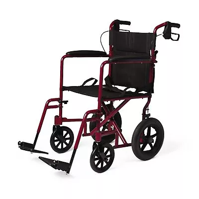 Medline Basic Aluminum Transport Chair With 12  Wheels • $193.42