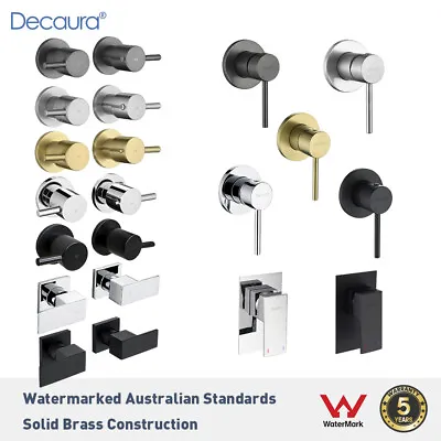 Decaura Shower Taps Brass Tapware Mixer Tap Brushed Gold/Black/Gunmetal/Nickel • $49.99