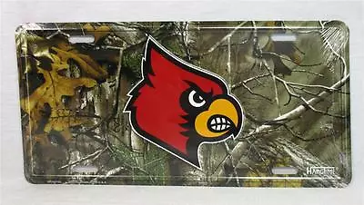 Louisville Cardinals Realtree Camo Car Truck Auto Tag License Plate Game Room • $8.50