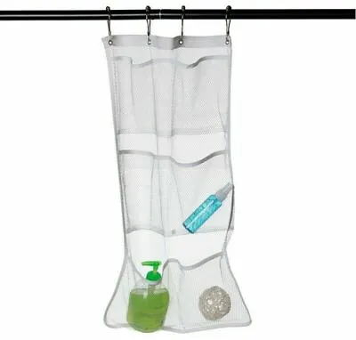 Bathroom  Shower Caddy Organizer Mesh 6 Pockets Soap Shampoo Storage Bag Hanging • $4.45