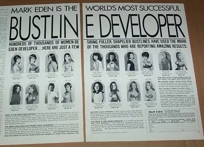 1972 Print Ad - Mark Eden Bust Developer KAREN POWELL Sexy Girls Bustline ADVERT • $6.99