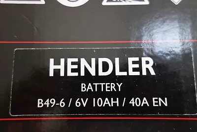 Handler Battery B49-6 6v 10AH 40A EN • £37