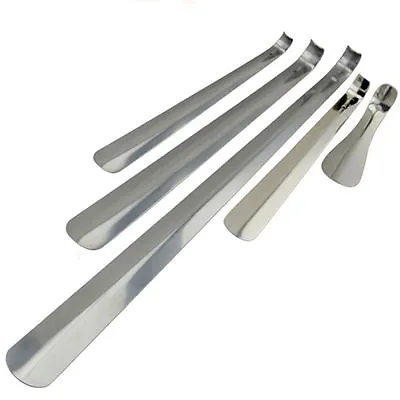 Hot Stainless Steel Shoe Horn Shoehorn Lifter Long Handle 16cm 5 Sizes B'go • $3.30