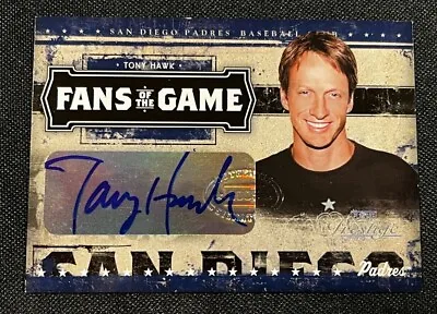 $309.99 • Buy 2005 Playoff Prestige Fans Of The Game Tony Hawk #fg-1 Auto Card (aa)