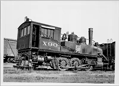Vintage SOO Line Railroad X90 Steam Locomotive 5 X7  Real Photo T2-193 • $29.99