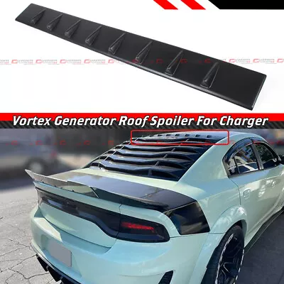 For 2011-2022 Dodge Charger Rear Window Roof Vortex Generator Spoiler Deflector • $47.99