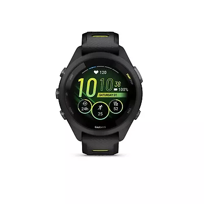 Garmin Forerunner 265s Black Resin Strap Men Watch GM-010-02810-53 • $1012.02