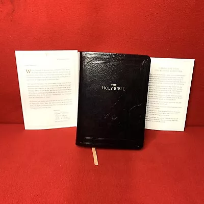 2017 LDS KJV Holy Bible Black Invecchiato Leather Mormon Employee Gift ED Rare • $99.99