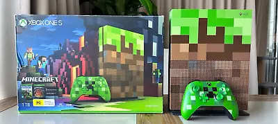 Microsoft Xbox One S Minecraft Limited Edition 1TB With 5 Games Included • $290