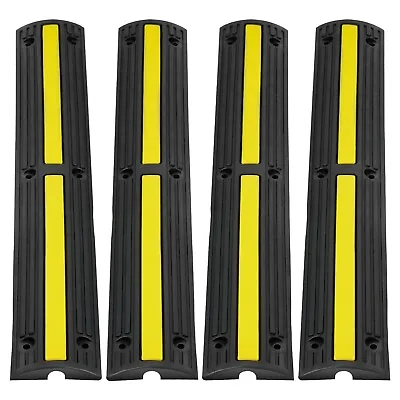 4 Pcs 39'' Cable Protector Ramp - 18000lbs - 12 M Warranty - Express Shipping • £55.99