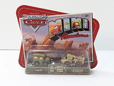 Disney Pixar Cars Mini Adventures Sarge's Boot Camp Lightning McQueen New NIP • $18.75