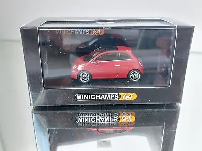 Minichamps Fiat 500 2007 In Red 1:64 • $10.70