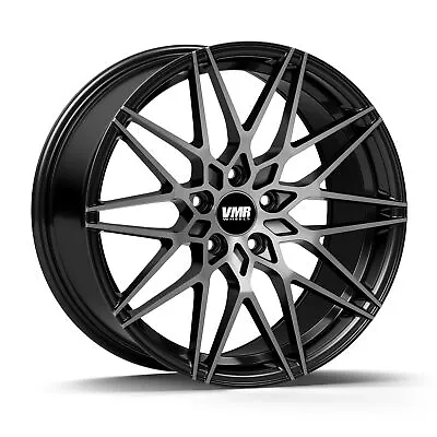 (1) 19  VMR Wheels V801 19x9.5 Et50 +50 Offset 5x120 72.6mm Bore Titanium Black • $316.27