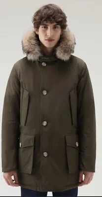 £399 • Buy Woolrich John Rich & Bros 1830 Parka Arctic  Coyote Fur Hood Down Filled Ramar