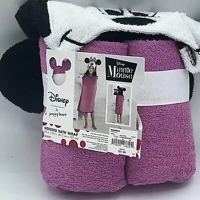 Disney Minnie Mouse Hooded Beach Swim Bath Wrap Towel 25  X 50  Pink The Big One • $21.99