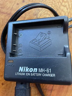 Nikon MH-61 Battery Charger And Power Cord . Oem Genuine Cradle Aftermarket Cord • $4.99