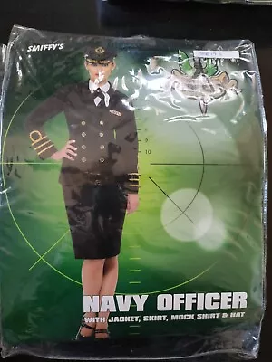 Navy Officer Pilot Sailor Flight Captain Women Uniform Fancy Dress Costume Sz S • $44.95