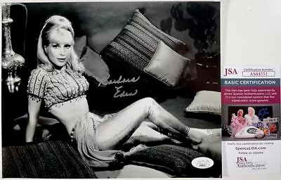 Barbara Eden Signed I Dream Of Jeannie B&W 8x10 Photo G Autograph JSA COA • $99.95